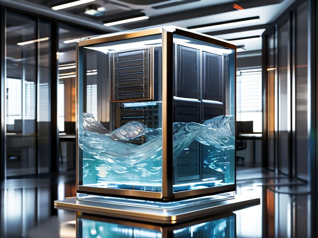 服务器泡在水里,真的不用电线?别被“视觉魔术”骗了!
